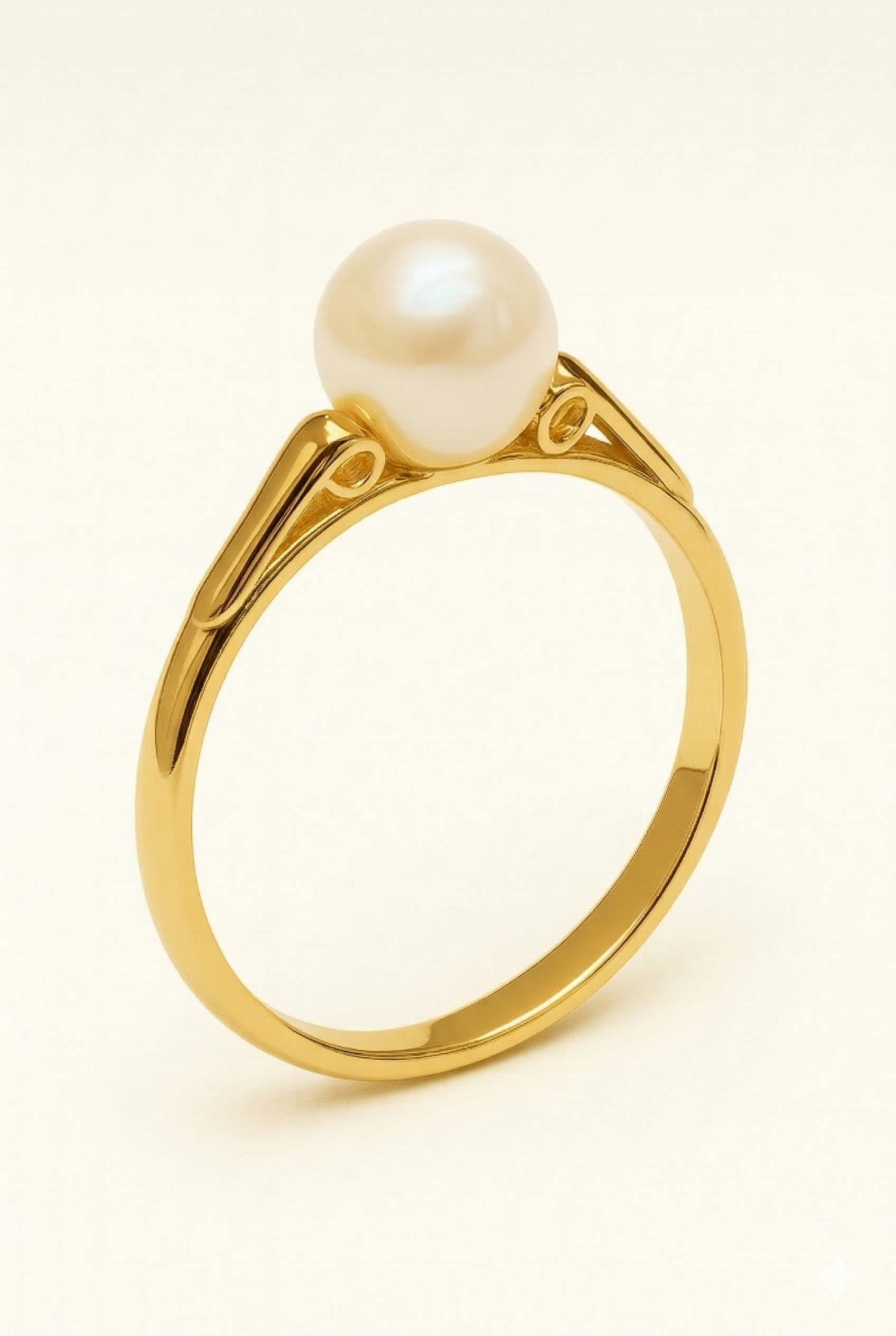 036 - Anel Solitário de Ouro Amarelo 18k/750